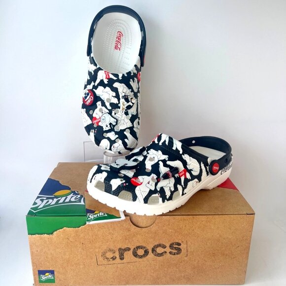 Crocs Coca-Cola Classic Polar Bear Clogs Unisex Size M9 W11 - Picture 1 of 7